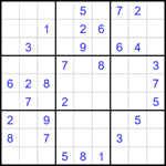 Судоку 9х9 #1638 средний