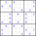 Судоку 9х9 #1639 средний