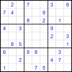 Судоку 9х9 #1641 средний