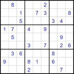 Судоку 9х9 #1642 средний