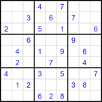 Судоку 9х9 #1644 средний