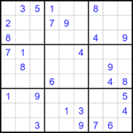 Судоку 9х9 #1647 средний