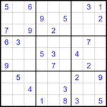 Судоку 9х9 #1648 средний