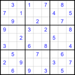 Судоку 9х9 #1652 средний
