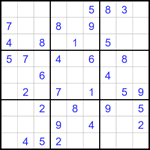 Судоку 9х9 #1655 средний