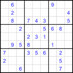 Судоку 9х9 #1656 средний