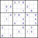 Судоку 9х9 #1657 средний