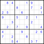 Судоку 9х9 #1658 средний