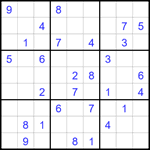 Судоку 9х9 #1659 средний