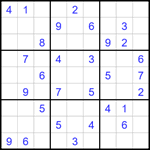 Судоку 9х9 #1660 средний