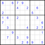 Судоку 9х9 #1663 средний