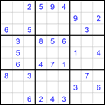 Судоку 9х9 #1664 средний