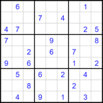 Судоку 9х9 #1669 средний