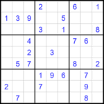 Судоку 9х9 #1670 средний