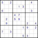 Судоку 9х9 #1619 трудный