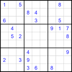 Судоку 9х9 #1637 трудный