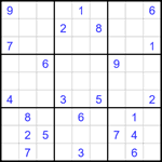 Судоку 9х9 #1663 трудный