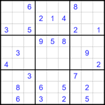 Судоку 9х9 #1613 очень трудный