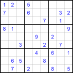 Судоку 9х9 #1617 очень трудный