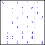 Судоку 9х9 #1646 очень трудный