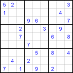 Судоку 9х9 #1647 очень трудный