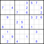 Судоку 9х9 #1660 очень трудный