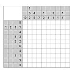 Японский кроссворд #1347 “Снеговик”