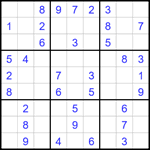 Судоку 9х9 #1701 легкий