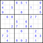 Судоку 9х9 #1702 легкий