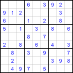 Судоку 9х9 #1704 легкий