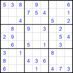 Судоку 9х9 #1706 легкий