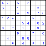 Судоку 9х9 #1707 легкий