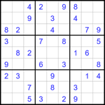 Судоку 9х9 #1708 легкий