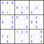 Судоку 9х9 #1709 легкий