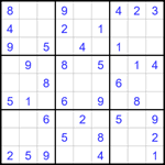Судоку 9х9 #1712 легкий