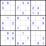 Судоку 9х9 #1720 легкий