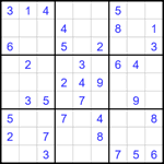 Судоку 9х9 #1722 легкий