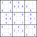 Судоку 9х9 #1724 легкий