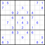 Судоку 9х9 #1725 легкий