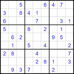 Судоку 9х9 #1726 легкий