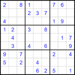 Судоку 9х9 #1727 легкий