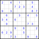 Судоку 9х9 #1730 легкий