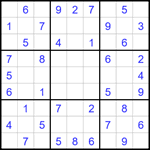 Судоку 9х9 #1732 легкий