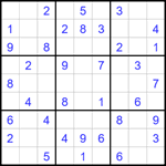 Судоку 9х9 #1733 легкий