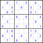 Судоку 9х9 #1737 легкий