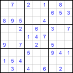 Судоку 9х9 #1743 легкий