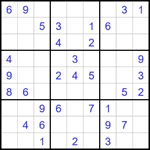 Судоку 9х9 #1744 легкий