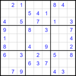 Судоку 9х9 #1746 легкий