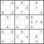 Судоку 9х9 #1748 легкий