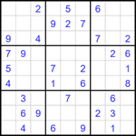 Судоку 9х9 #1749 легкий